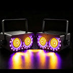 100W Golden COB Audience Light – DMX512 RGB DJ Stage Light, High Power LED Par Can for Wedding, Party, Club, Event | OWL-eye