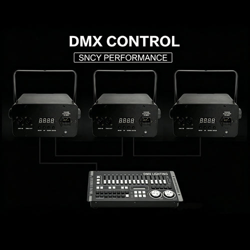 100W Golden COB Audience Light – DMX512 RGB DJ Stage Light, High Power LED Par Can for Wedding, Party, Club, Event | OWL-eye