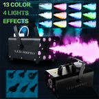 500W DJ Smoke Machine with Wireless Timer Remote Mini Portable Fogger for Halloween Parties Stage Disco & Holiday Events