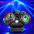 9x15W RGBW 4in1 LED Par Light | 180W DMX512 Stage Wash Uplighting | Sound Active Master/Slave with 12W Strobe for DJ Disco Party