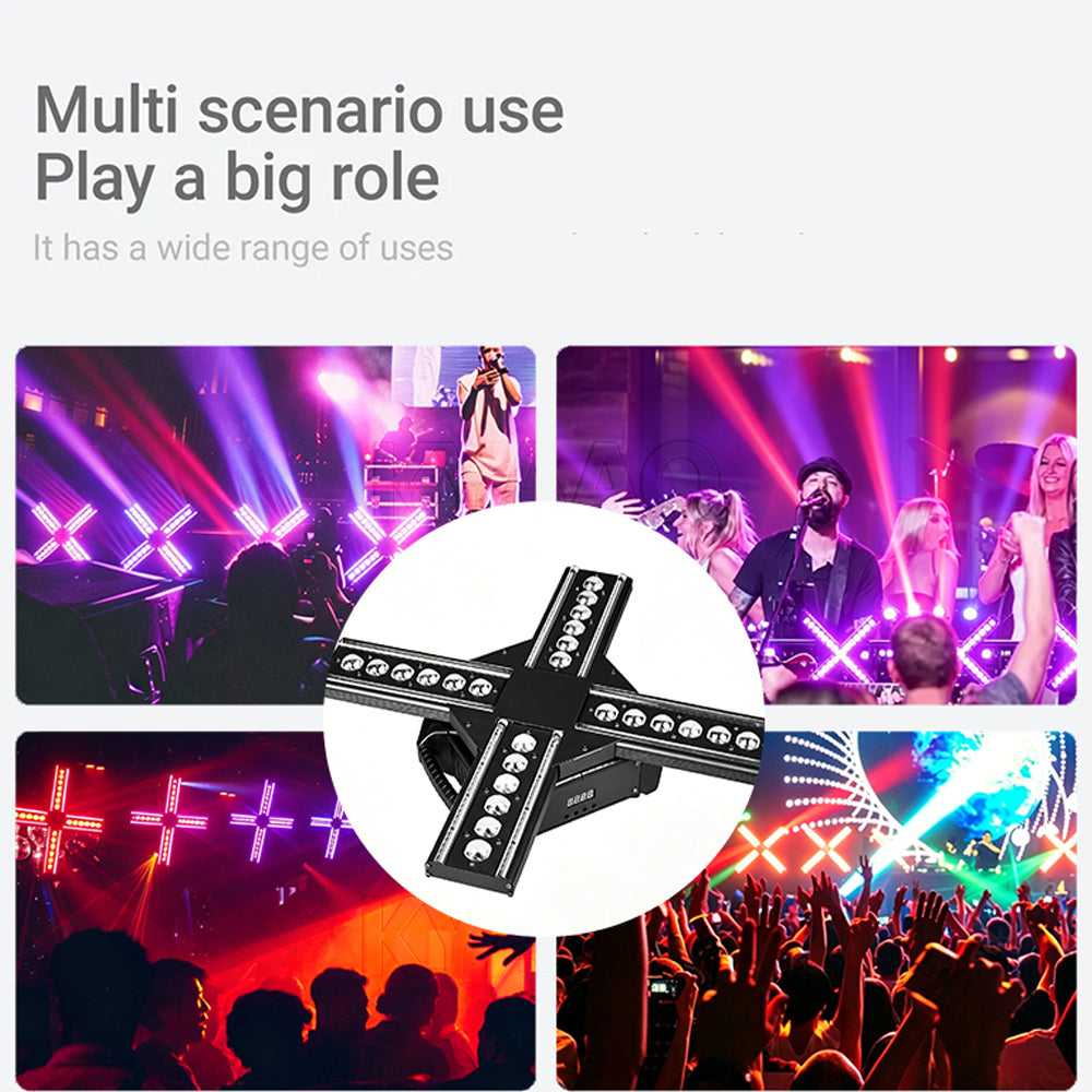 STORM24 RGB Stage Light DMX512 Sound Active 120W DJ Effect For Dj Disco Party Concert Event