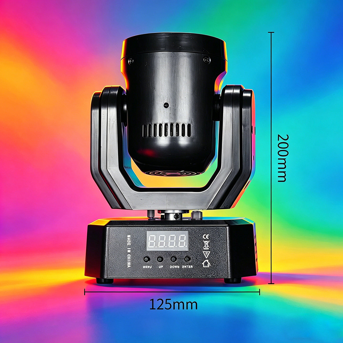 30W LED Mini Moving Head Light RGB Beam & Spot Effect, DMX512 Sound Activated Stage Lighting, Auto & Master/Slave Modes, 20Hz Strobe for DJ & Party