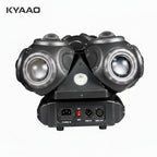 9x15W RGBW 4in1 LED Par Light | 180W DMX512 Stage Wash Uplighting | Sound Active Master/Slave with 12W Strobe for DJ Disco Party