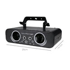 New Double-eyes Disco Party Lights RGB Sound Active Dj Stage Lighting 3D Animation Patterns Wedding Dance Decoration Projector