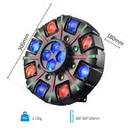 2026 RGBW Moving Head Laser Strobe Stage Light 26CH DMX512 DJ Club Party Beam Effect Lighting with Sound Control