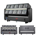 Professional 10x25W RGBW Beam + 160x0.3W RGBYA Wash + 96x1W Strobe LED DJ Stage Light - DMX512 Sound Active for Disco Party Event