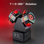 120W Dual Head Mini Moving Head Laser Light RGBWAU Meteor Effect DJ Club Party Stage Lighting DMX512 Sound Active