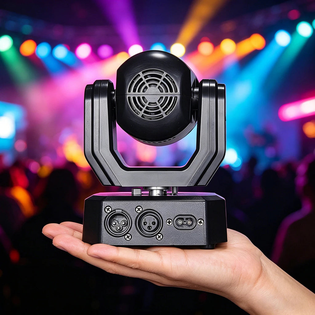 Mini Moving Head Laser Strobe Light RGB LED DMX512 DJ Stage Lighting for Party Club Bar