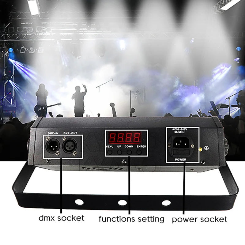 LED 200W Strobe Disco Light Music Stroboscope DJ RGB Flash Light for Wedding Party DMX 512 Control System