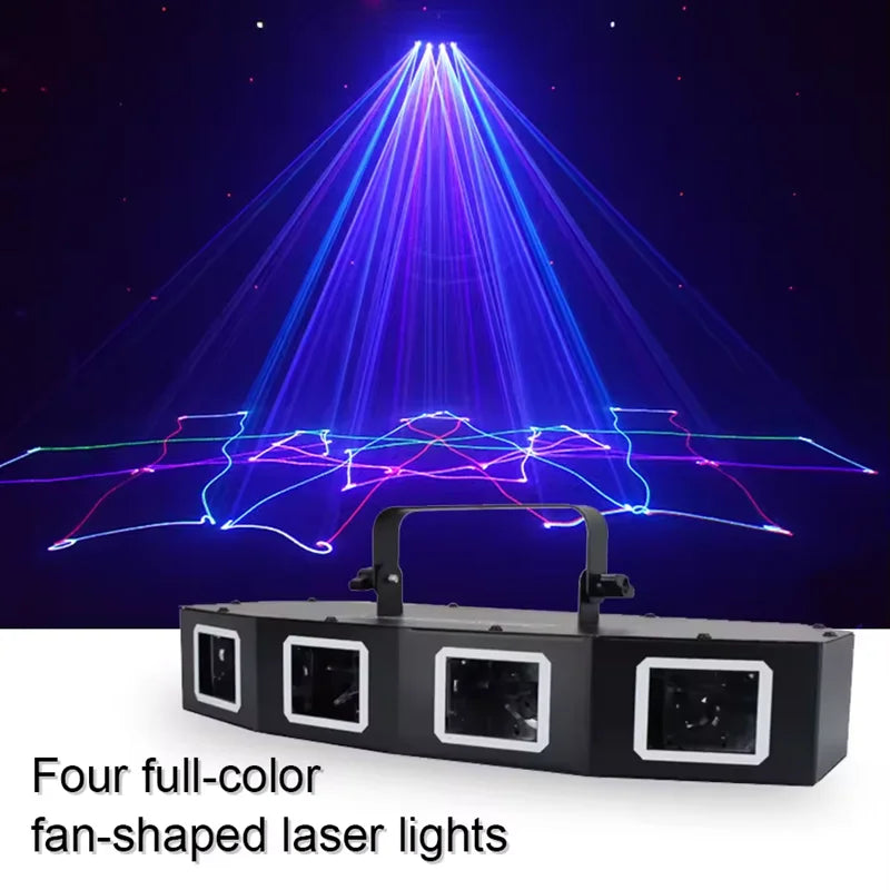 4 Eyes RGB Full color Laser light DMX512 laser effect light Stage Effect DJ Laser Light Bar KTV Disco Nightclub Stage Event Show