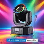 Mini Moving Head Laser Strobe Light RGB LED DMX512 DJ Stage Lighting for Party Club Bar
