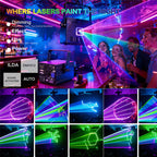 RGB 10W 12W Stage Laser Light DMX512 ILDA Analog TTL DJ Club Disco Party Show Laser Projector